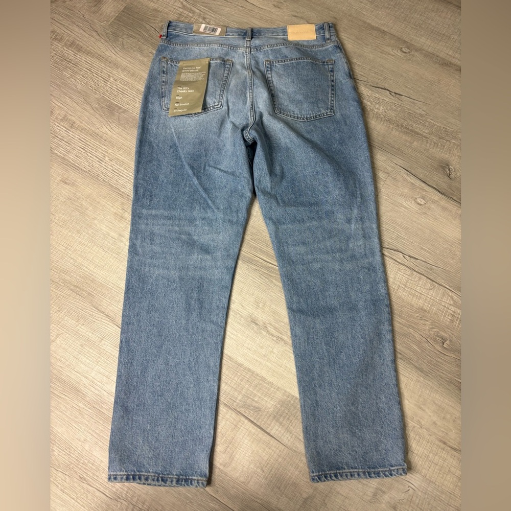 NWT Everlane The '90s Cheeky Straight Jean Color Vintage Sunbleached Blue Sz 31 - Picture 5 of 8